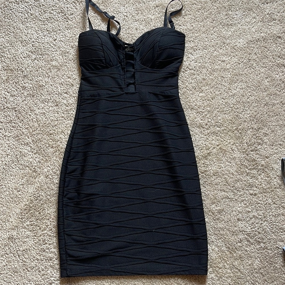 Eclipse black mini dress